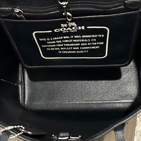 Coach Leopard Print Tote in Black and Brown - Picture 8 of 11